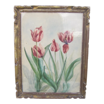 Vintage flower painting