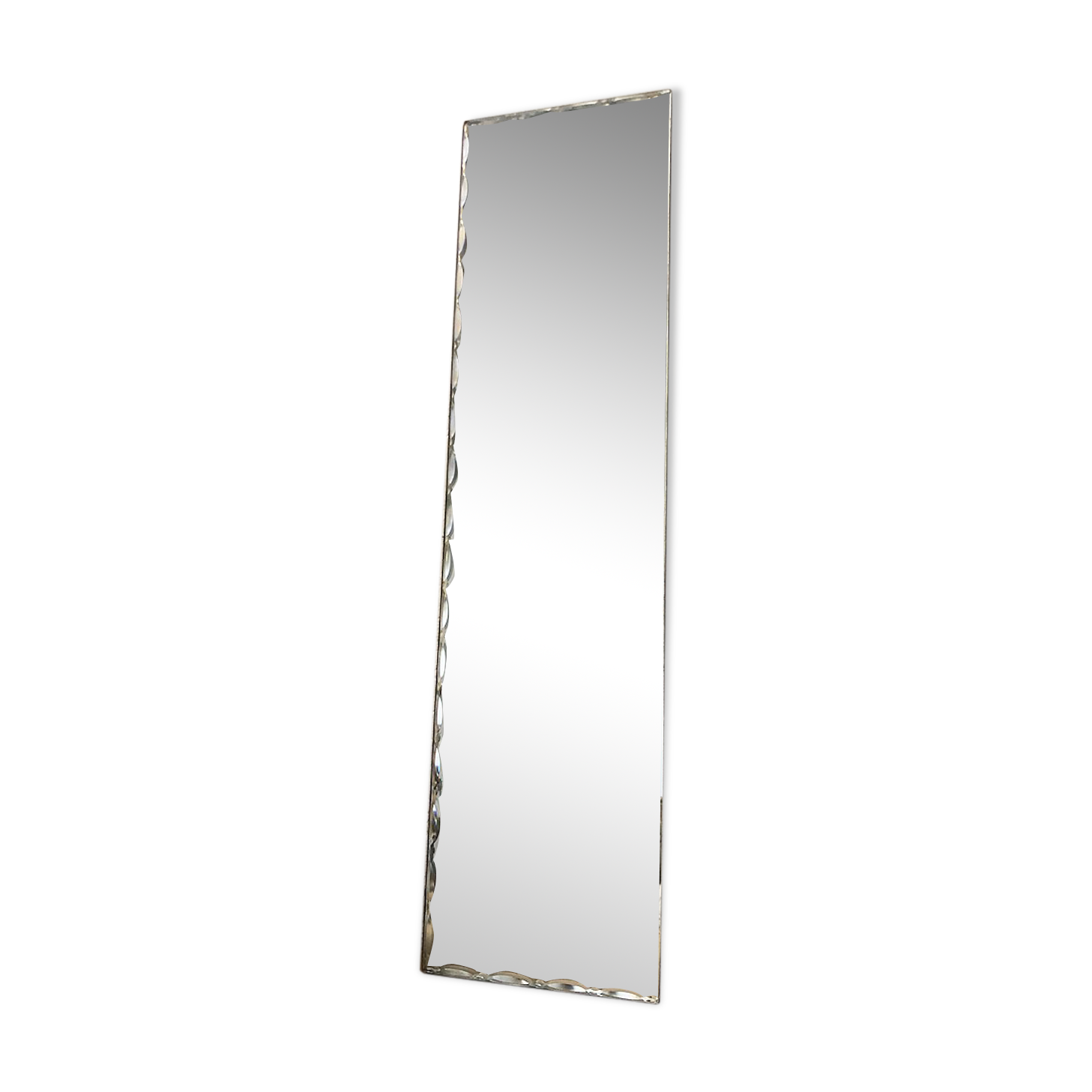 Miroir biseauté années 50 18x70cm
