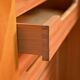 Elm and root veneer cabinet by AB Seffle Möbelfabrik, 1950s