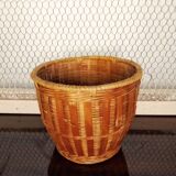 Cache pot osier vintage