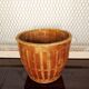 Vintage wicker plant pot