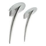 Taller Uno Joan Auger Wall lamp (2) Alien Polished Aluminum- MOMA 1980