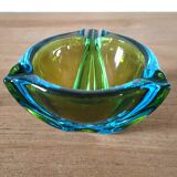 Sommerso ashtray in Murano glass 60s design