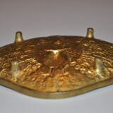 Brass pocket with peacock decoration