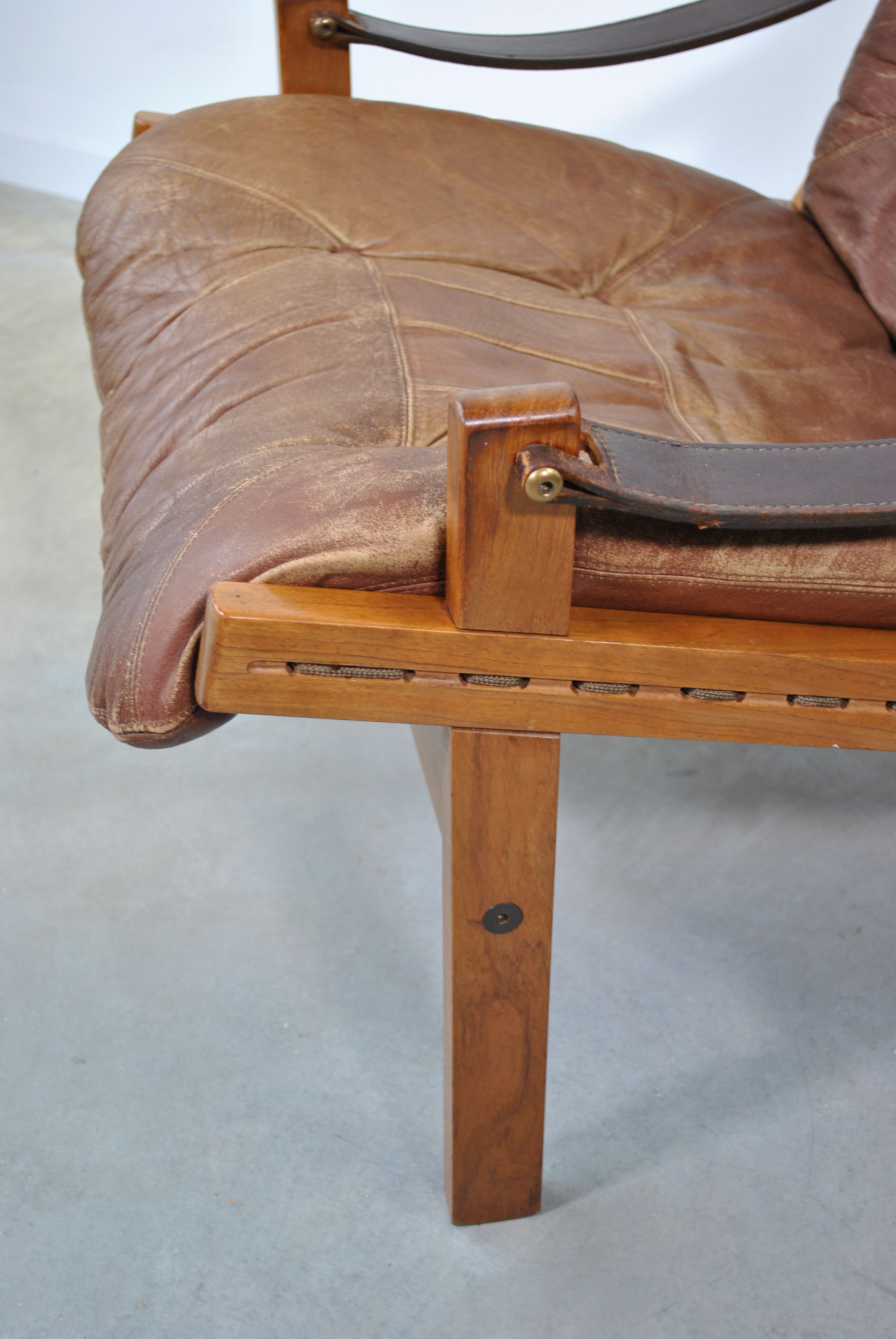 Safari armchair by Torbjörn Afdal for Bruksbo Norwegen 1960.