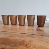 Set of 5 cups in Digoin sandstone
