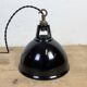 Vintage Industrial Black Painted Pendant Lamp