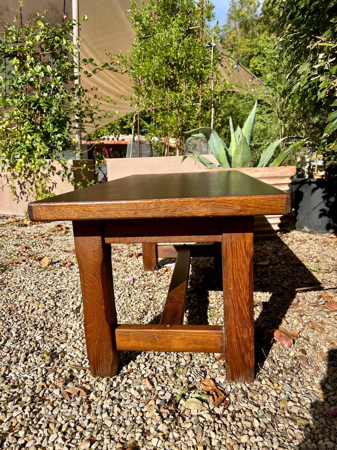 Solid wood coffee table