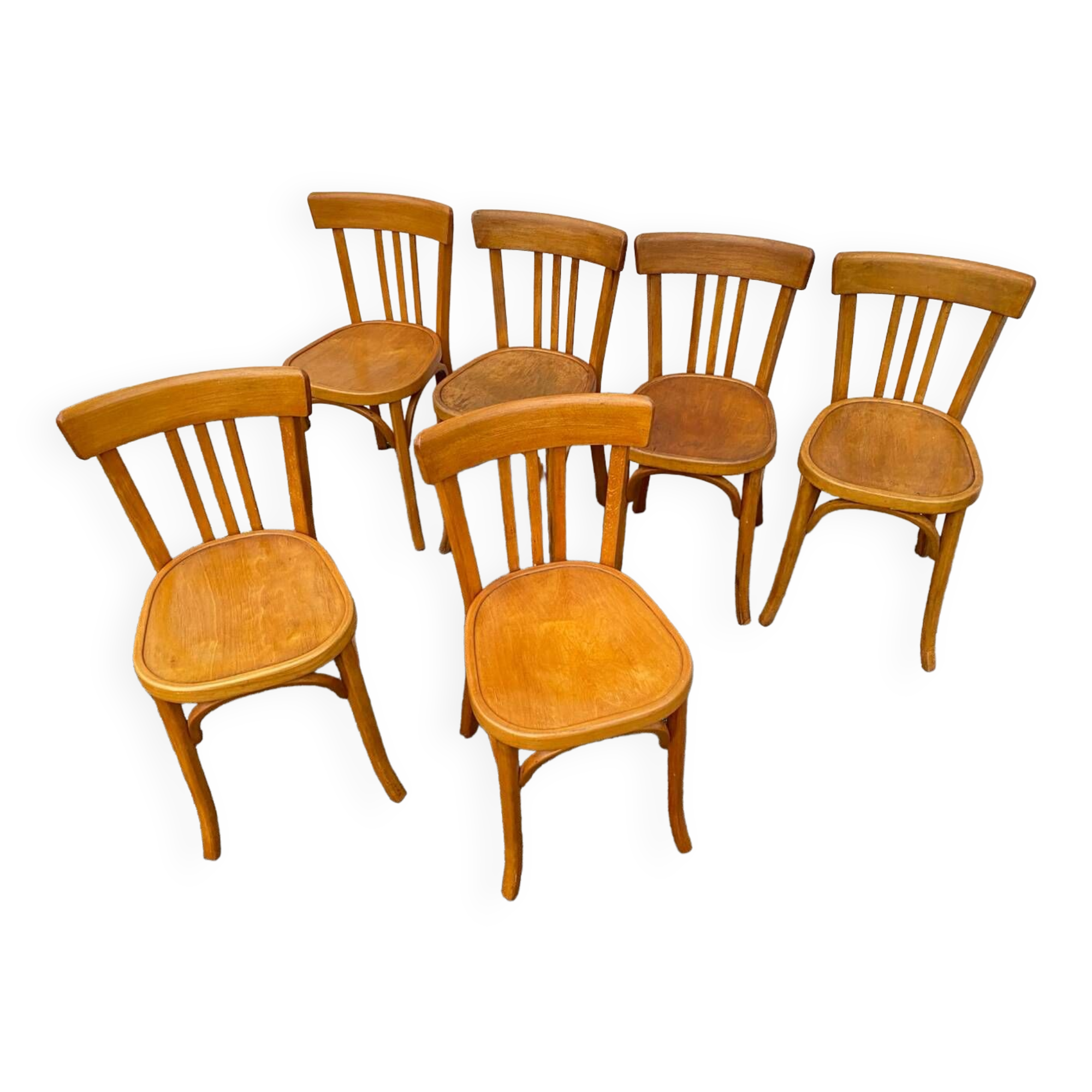 Set of 6 Baumann bistro chairs