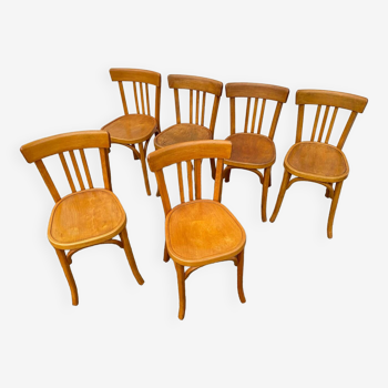 Set de 6 chaises bistrot baumann