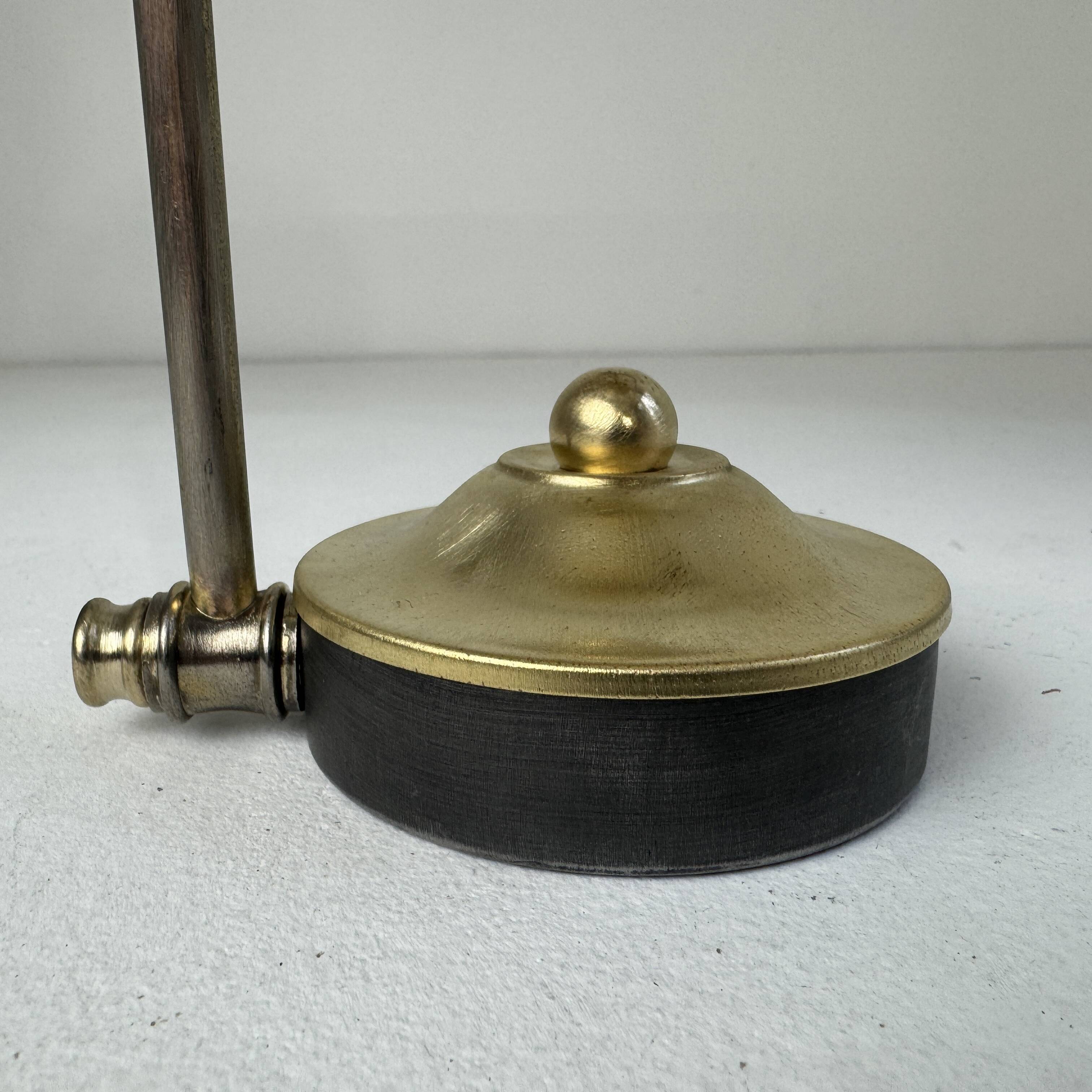 Ancienne applique laiton & opaline vintage