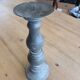 Candle holder in patinated wood