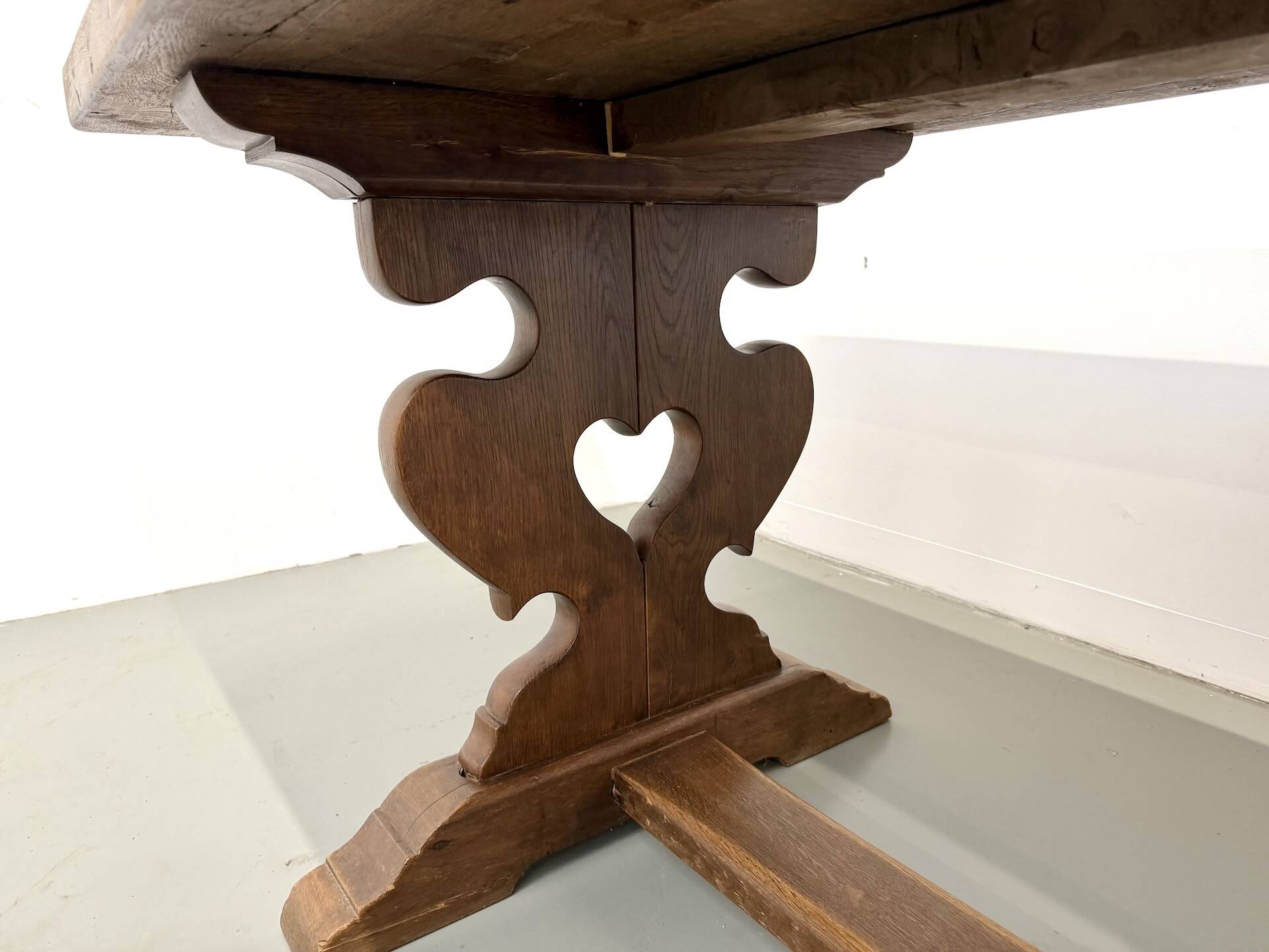 Table de monastère en chêne, circa 1900