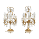 Pair of girandoles with tassels