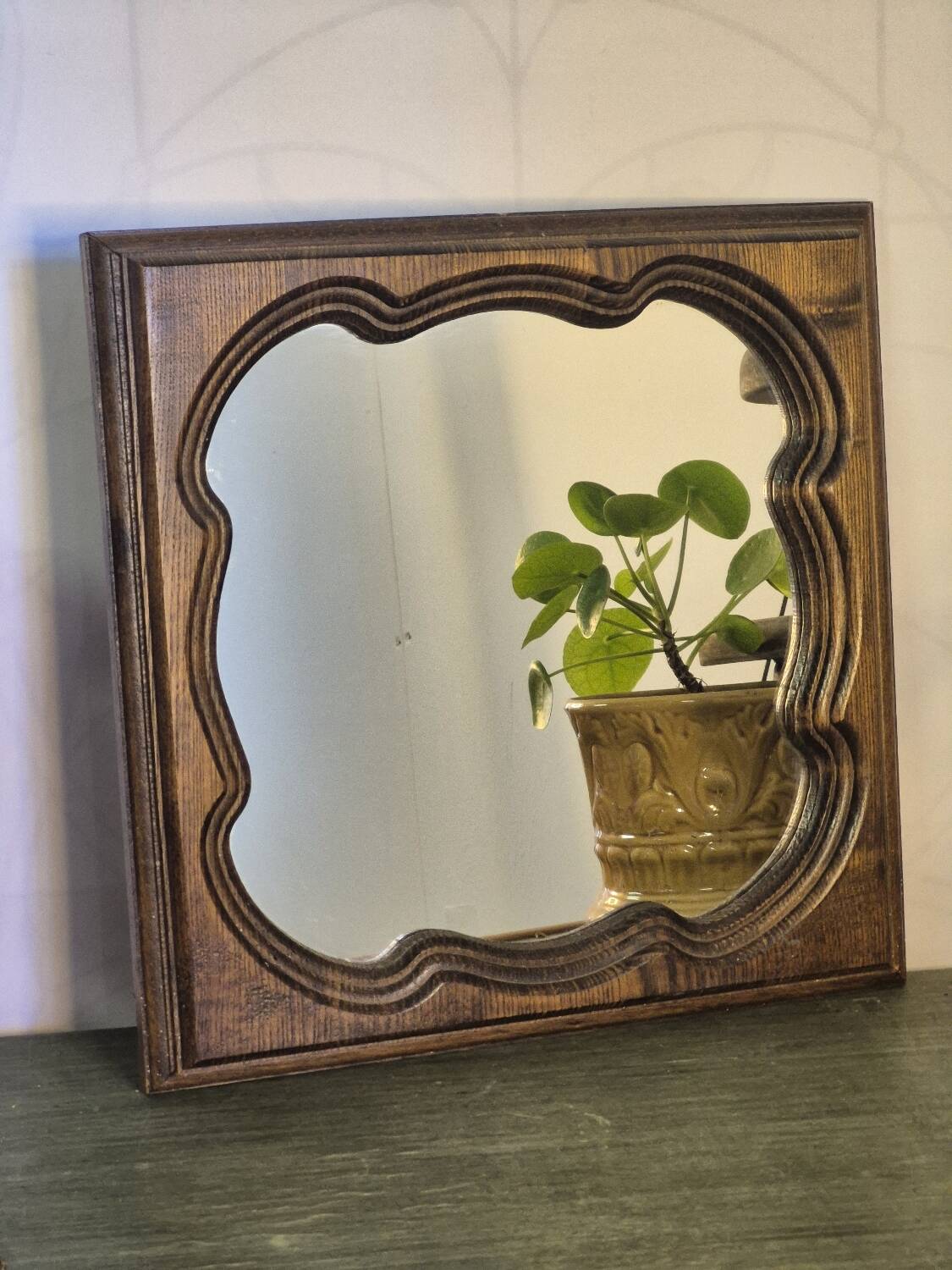 Wooden mirror