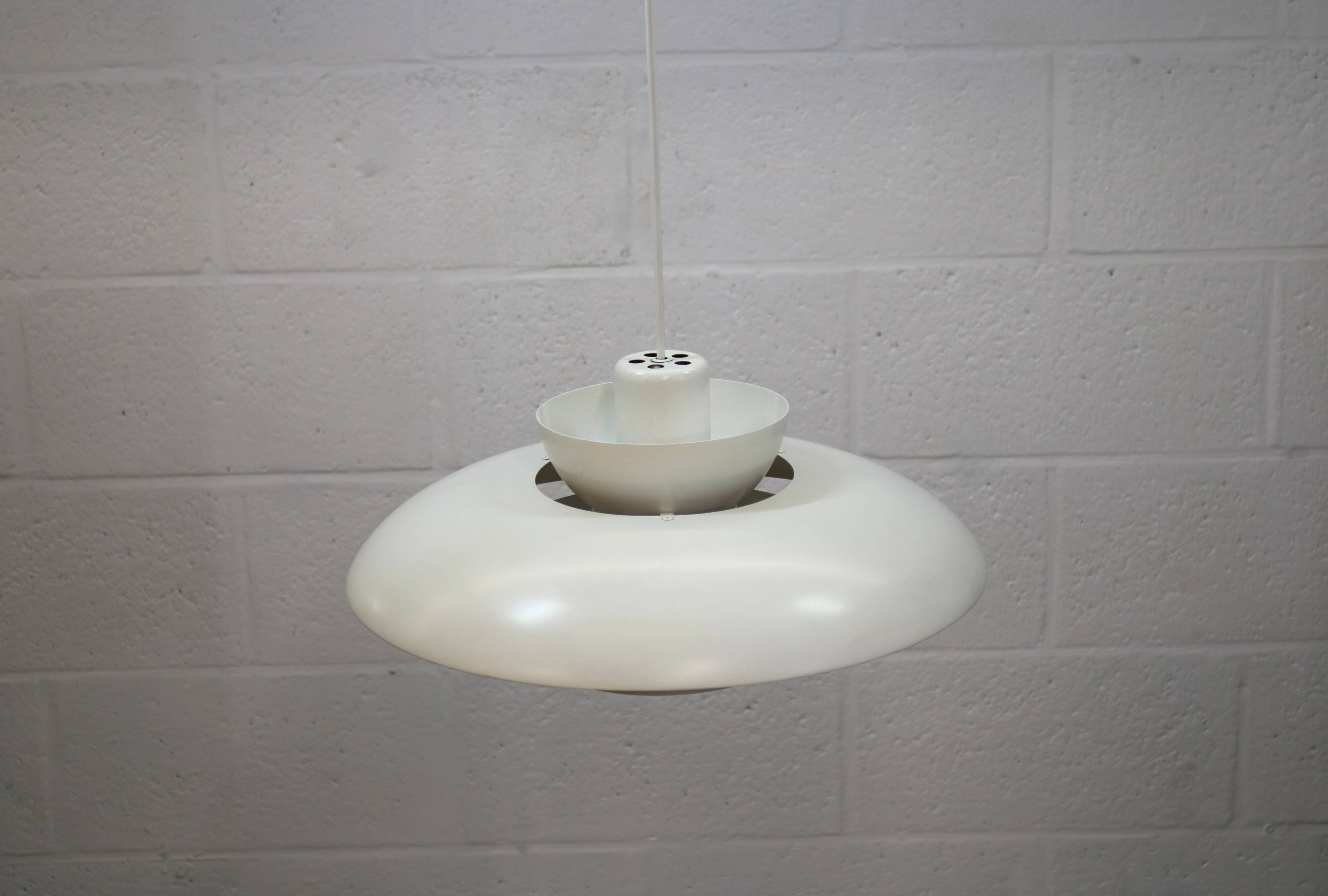Original white Danish pendant lamp - Fog and Morup by Jo Hammerborg - Model