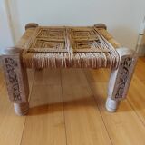 Tabouret bas en bois