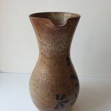 Large glazed stoneware ceramic pitcher Le refuge - 29cm