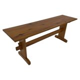 Vintage Scandinavian modern pinewood bench from the 1960's