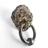 Bronze lion door knocker
