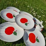 Dessert plates apples