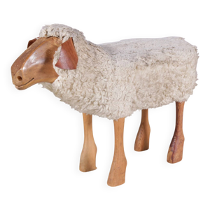 Sculpture, tabouret mouton - allemagne