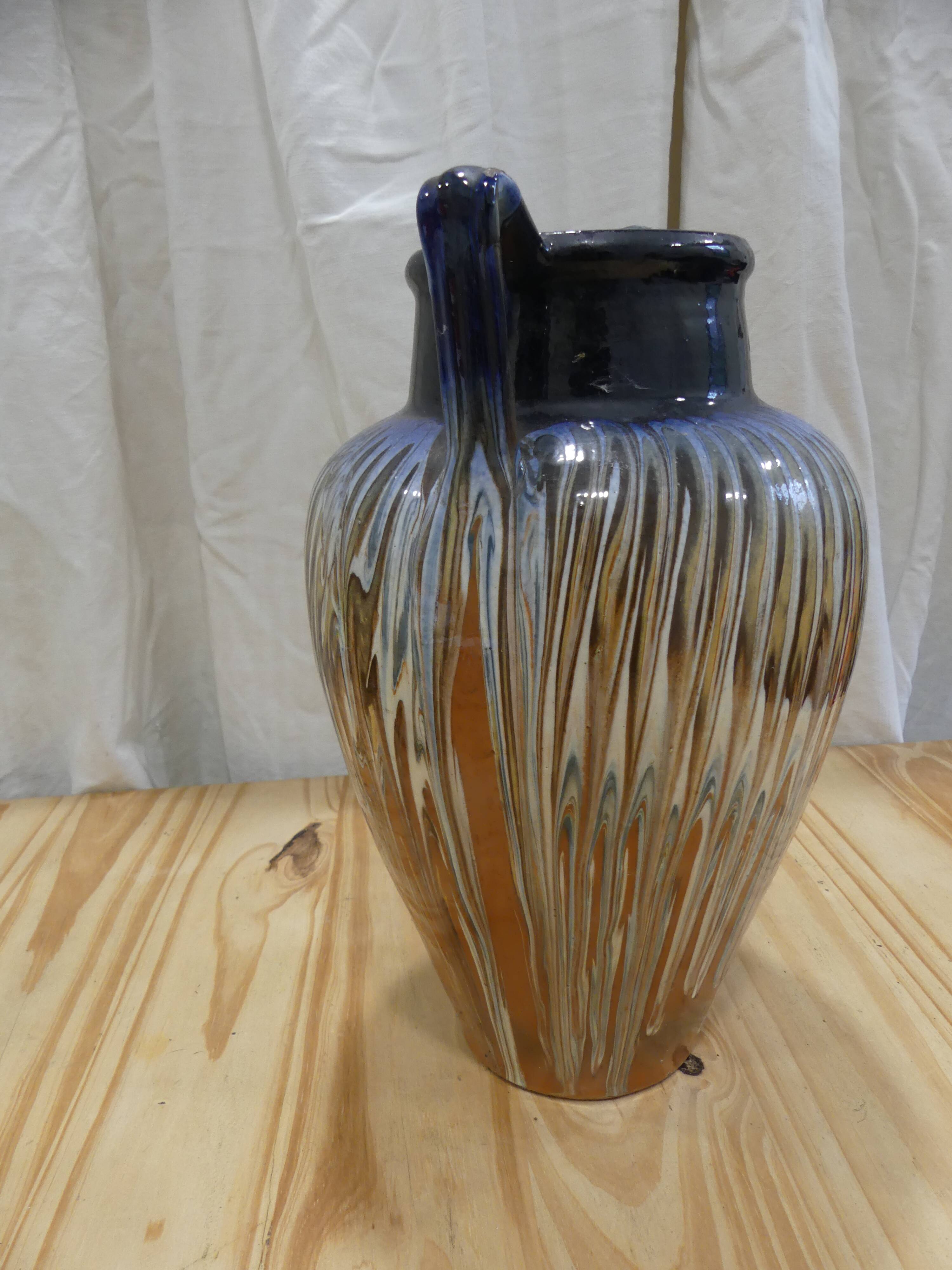 Glazed ceramic vase