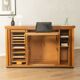 Very rare functional mid-century desk, 1960s, solid wood, Germany