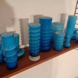 German glass vases by Karl Friedrich, 1960s, set of 11.