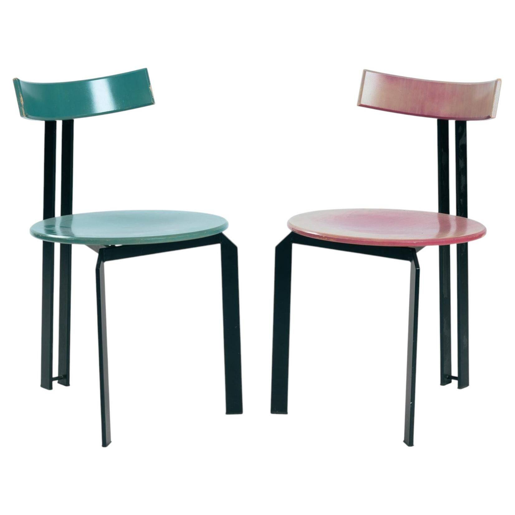 Postmodern Dutch Design Chair Harvink Zeta, Set of 2, 1980s