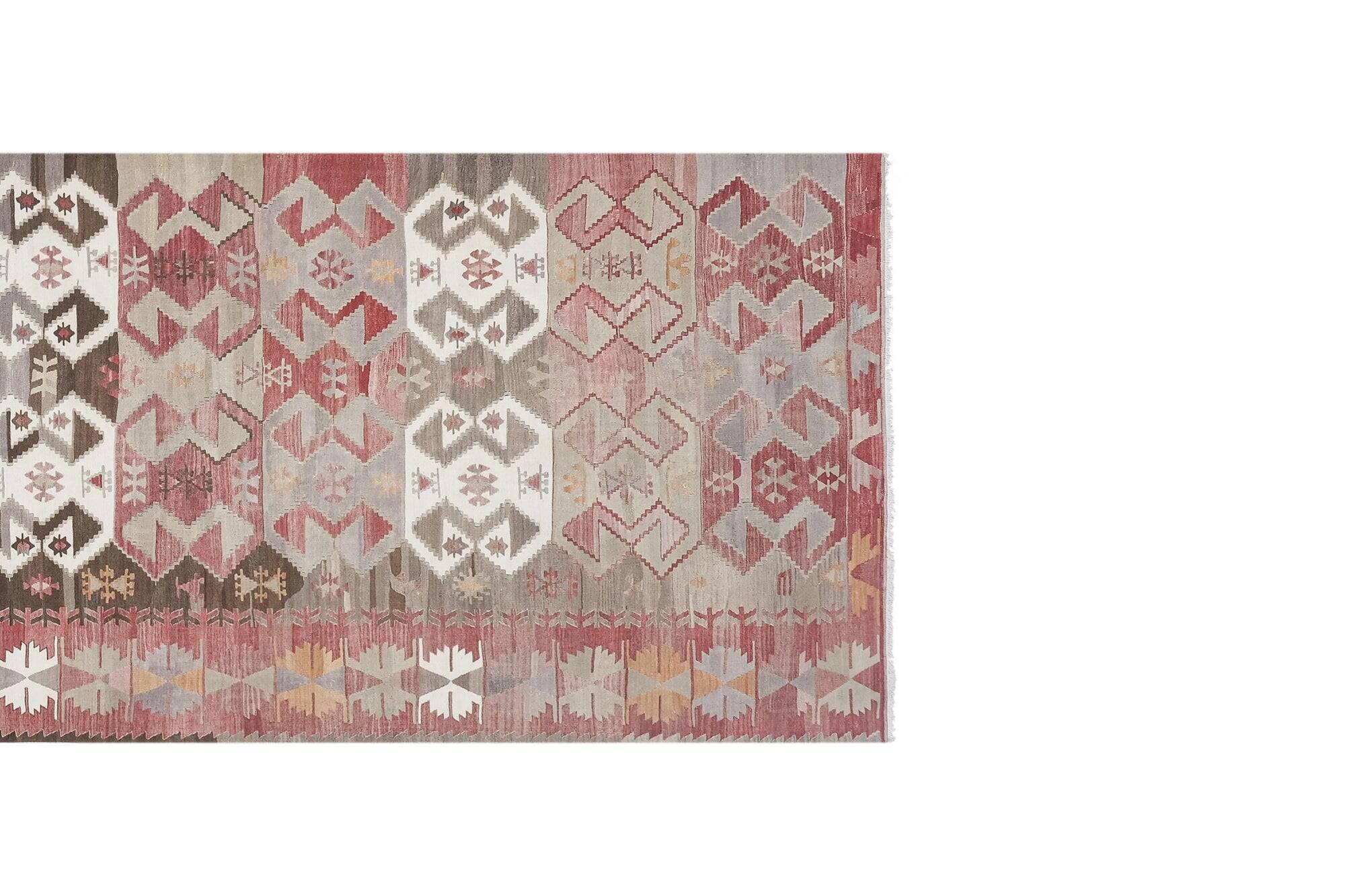 Vintage Turkish hallway rug 142x410 cm