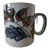 Paire de mugs en grès vernissé 1970