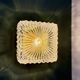 Vintage square glass globe wall/ceiling light.
