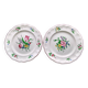 Pair of flat plates in Lunéville earthenware KG Model "Réverbère"