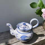 Théière en céramique bleu Moustiers