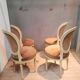 Set of 4 Louis XVI style medallion chairs