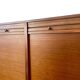 Double filing cabinet with curtains