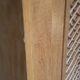 Rattan and wood wardrobe