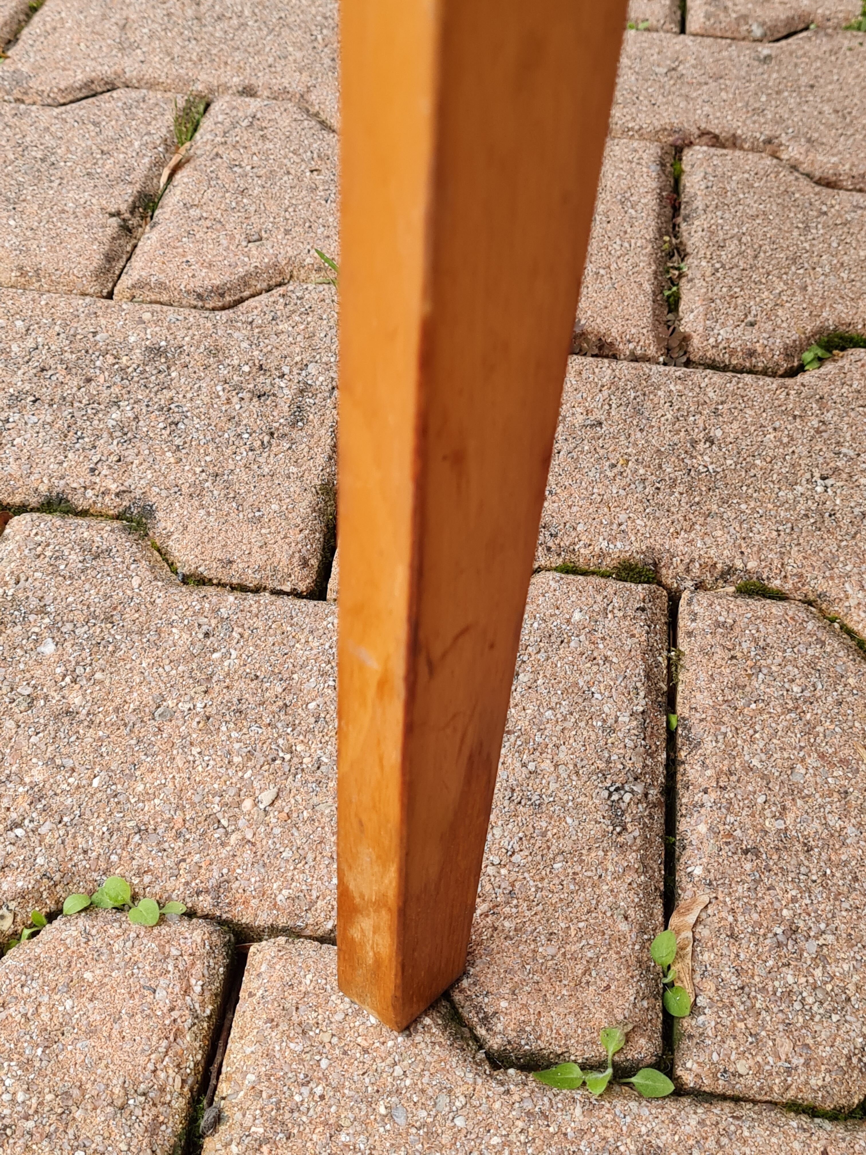 School desk in formica, wood and vintage metal - children's desk