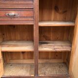 Vintage Parisian pine cabinet.