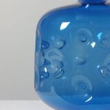 Vintage mid-century trio of handcrafted glass vases from Lauscha, Thuringia.