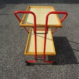 Trolley bar rolling table vintage design 80s