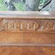Old wooden headboard