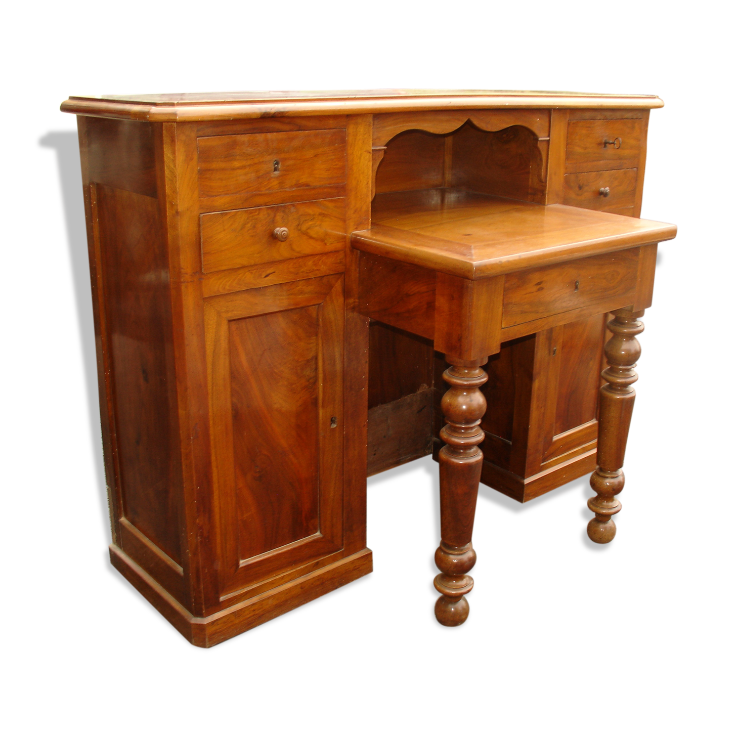 Louis Philippe period walnut desk