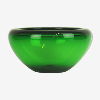 Green glass cut by Holmegaard