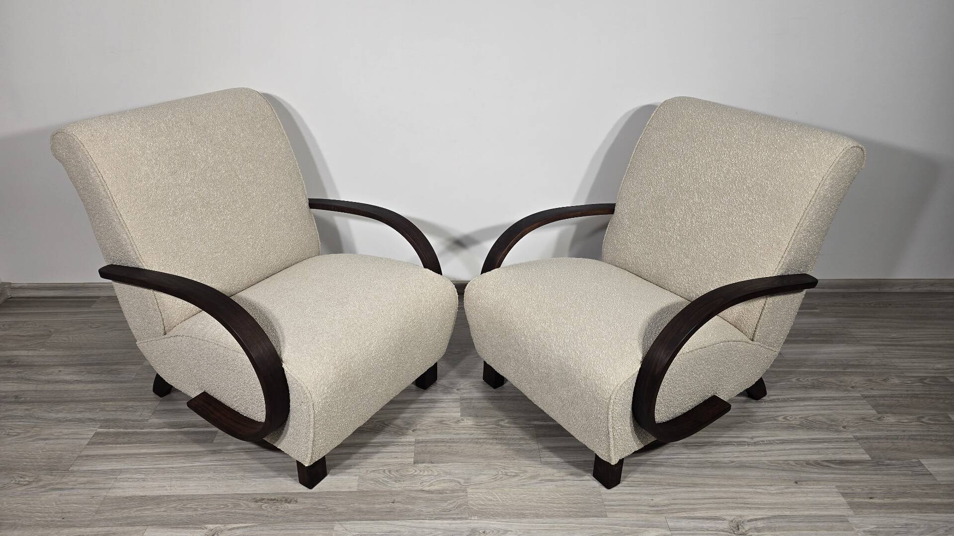 Art Deco Lounge Chairs from Jindřich Halabala, 1950s, Set of 2