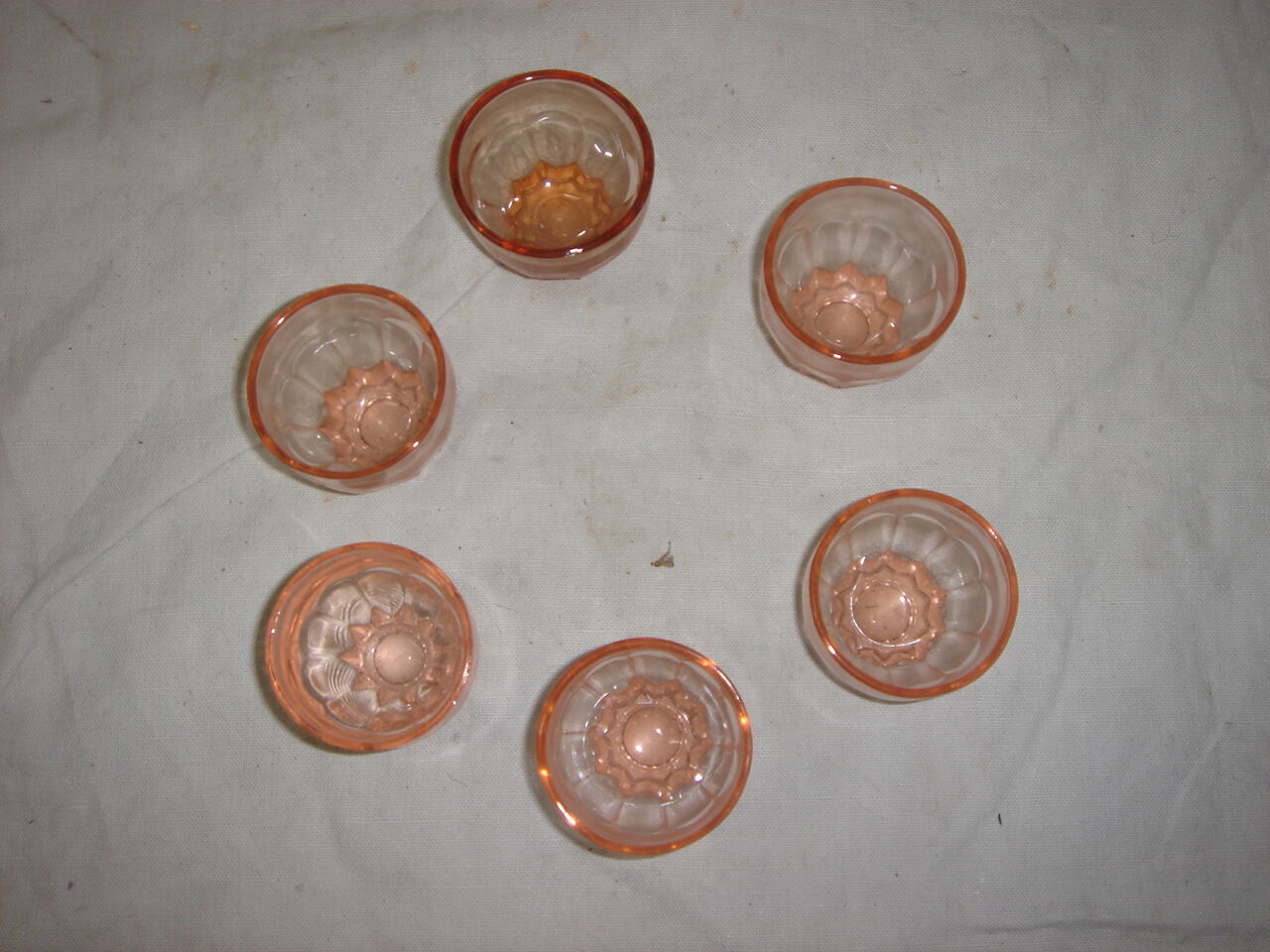 6 glasses to digestive, liqueur of 1950/60