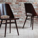 Set of 4 dining chairs by Radomir Hofman for TON, model 514, beech veneer