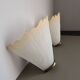 Pair of vintage French molded glass wall sconces