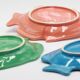Set of 3 ceramic fish